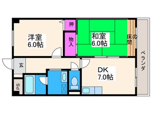 KYハイツの物件間取画像